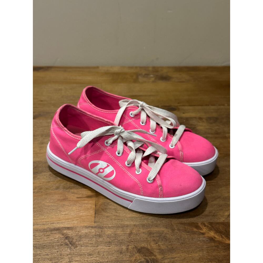 Heelys Shoes Girls Heelys Canvas Upper Skate Shoes Hes10438 Hot Pink White Sz 6